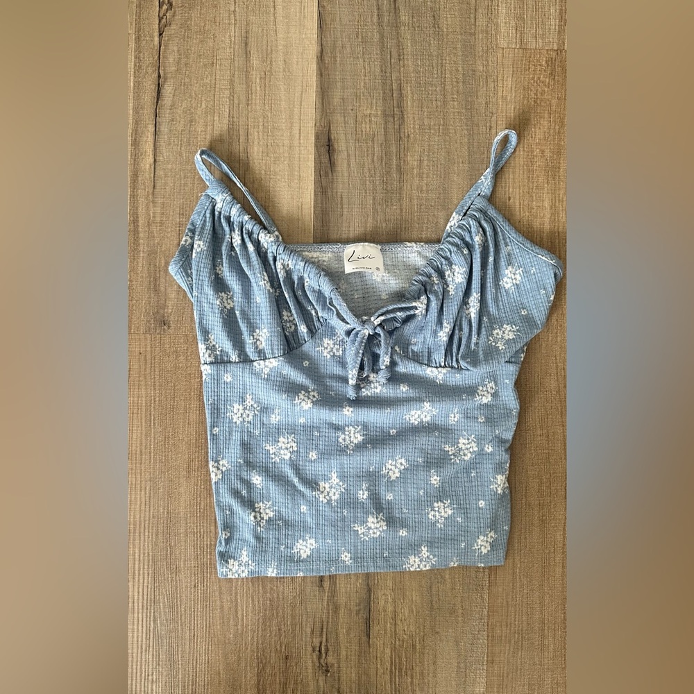Blue Floral Tank
